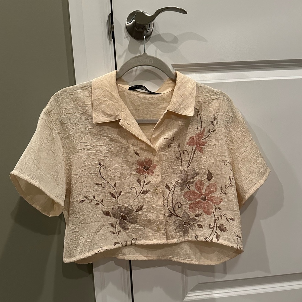 Reworked cropped vintage tops